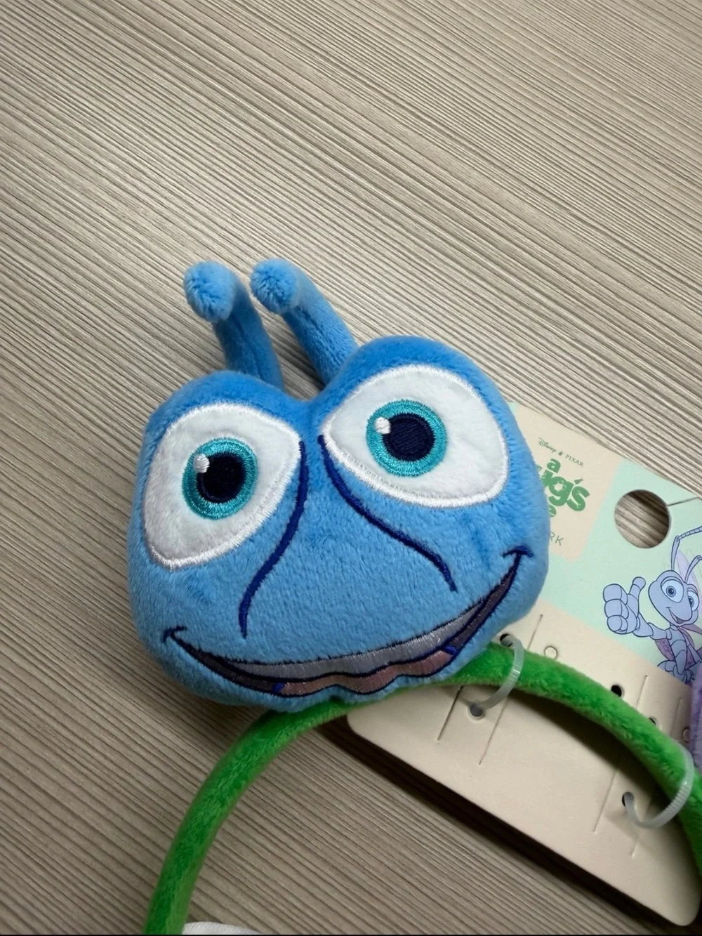 Disney Plush A Bug's Life Double Character Headband - Blue, Purple & Green